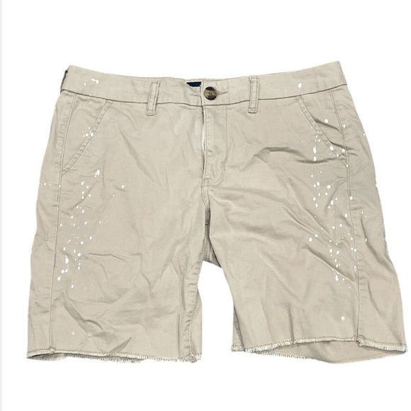 American Eagle Mom Short And Bermuda Stylish Tan and Blue Women's Shorts Set 8 - Picture 2 of 8